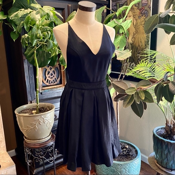 Revolve little black dress swing skirting - Picture 5 of 14